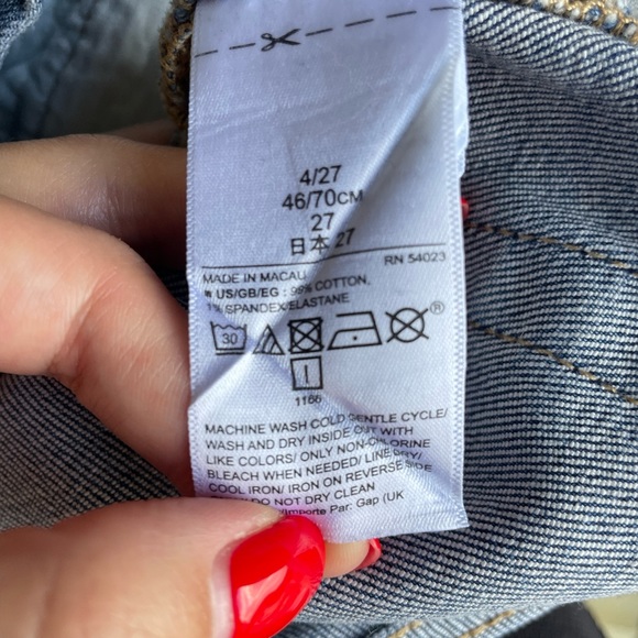 Gap Cheeky Straight Studded / Jeweled Jeans in Size 27 / 4 - Picture 6 of 6